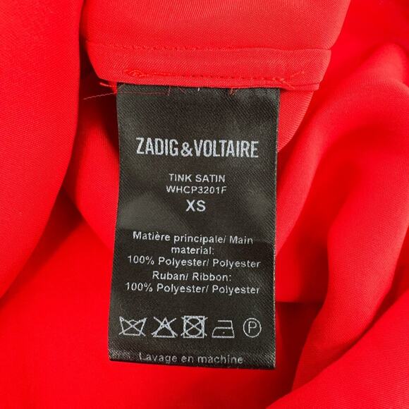 ZADIG & VOLTAIRE Tink Shirt in Red XS - Picture 7 of 11